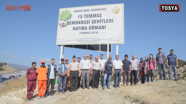 Demokrasi Şehitleri İçin Hatıra Ormanı Kuruldu