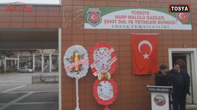 Türkiye Harp Malulü Gaziler Şehit Dul ve Yetimleri Derneği Tosya temsilciliği açıldı