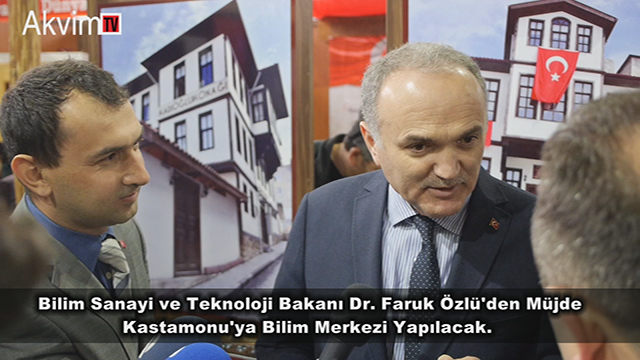 Bilim Sanayi ve Teknoloji Bakanı Faruk Özlü Ahşap Fuarında Sorularımızı Cevapladı.