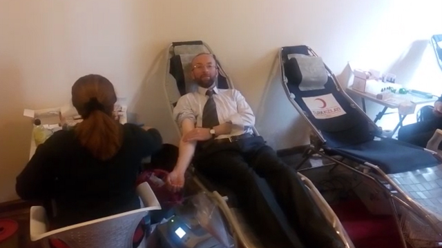 Kan Bağışı Kampanyası Vatandaşlar Kan Bağışı İçin Kuyruğa Girdi