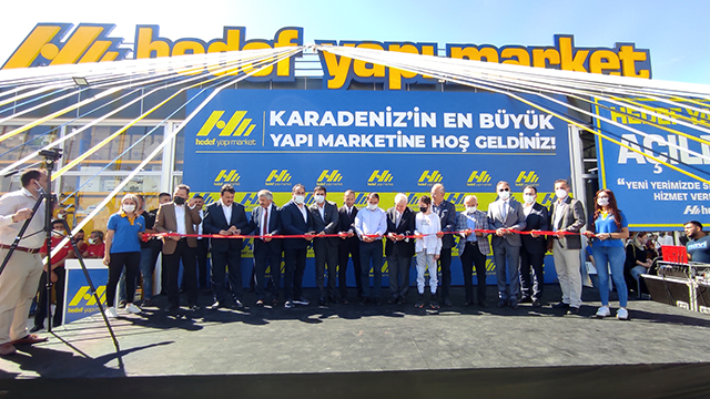 Karadeniz’in En Büyük Yapı Marketi Hedef Yapı Market Açıldı.
